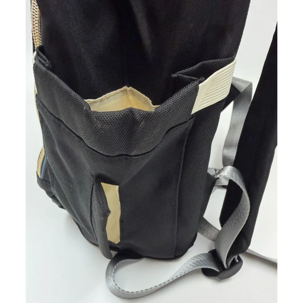 LAND Mommy & Baby Diaper Bag Backpack Black Maternity Tote Multi Pocket NWT